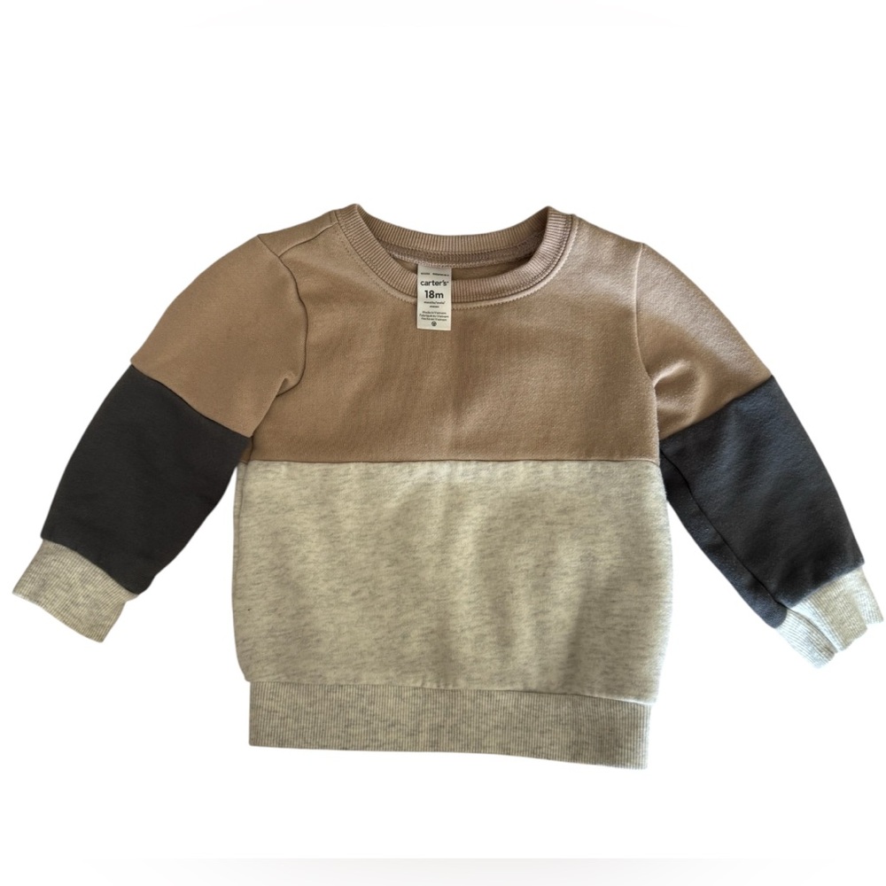 Carter's Cozy Brown and Gray Sweatshirt